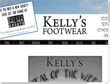 Tablet Screenshot of kellysfootwear.com